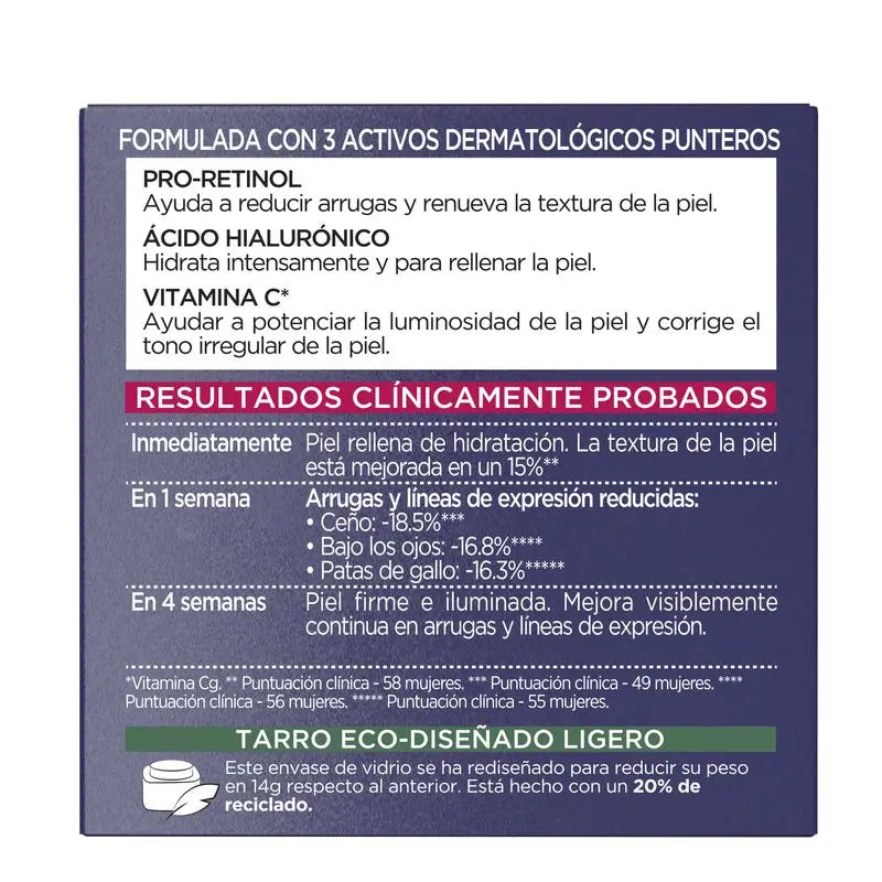 L'Oréal Paris Revitalift Laser, intenzívny denný krém proti starnutiu s vitamínom C, pro-retinolom a kyselinou hyalurónovou, 50 ml