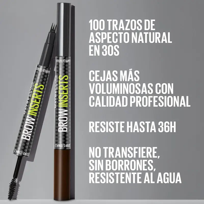 Maybelline New York Brow Insert ceruzka na obočie, tmavohnedá, 1,25 ml