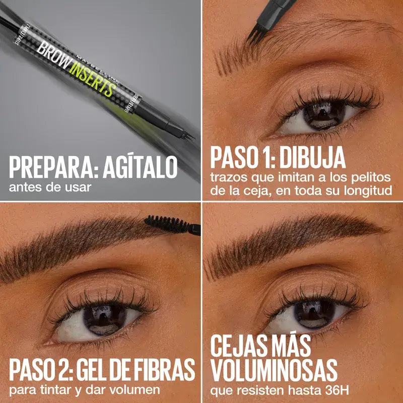 Maybelline New York Brow Insert ceruzka na obočie, tmavohnedá, 1,25 ml