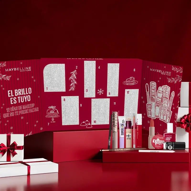 Adventný kalendár Maybelline, 12 produktov
