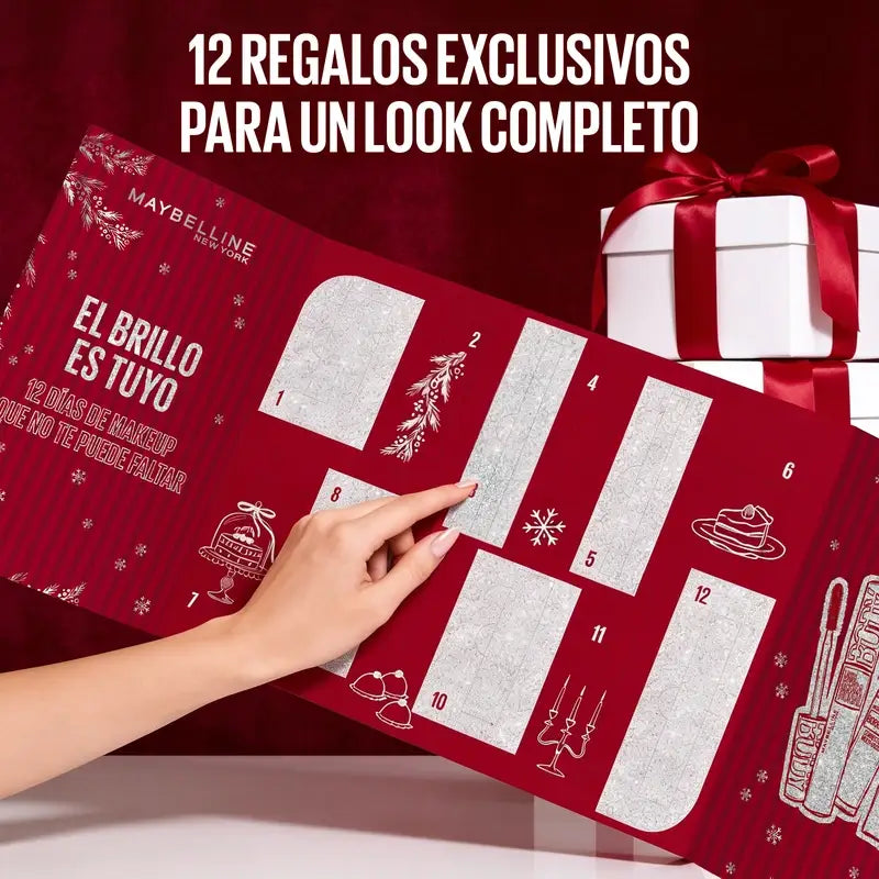 Adventný kalendár Maybelline, 12 produktov