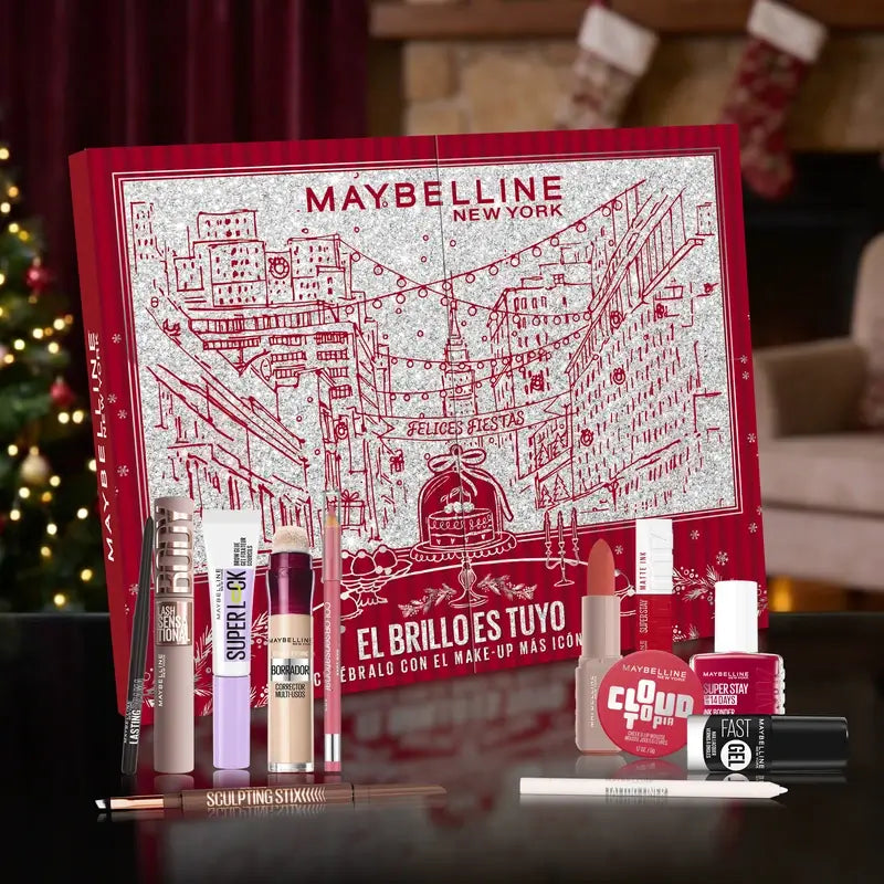 Adventný kalendár Maybelline, 12 produktov