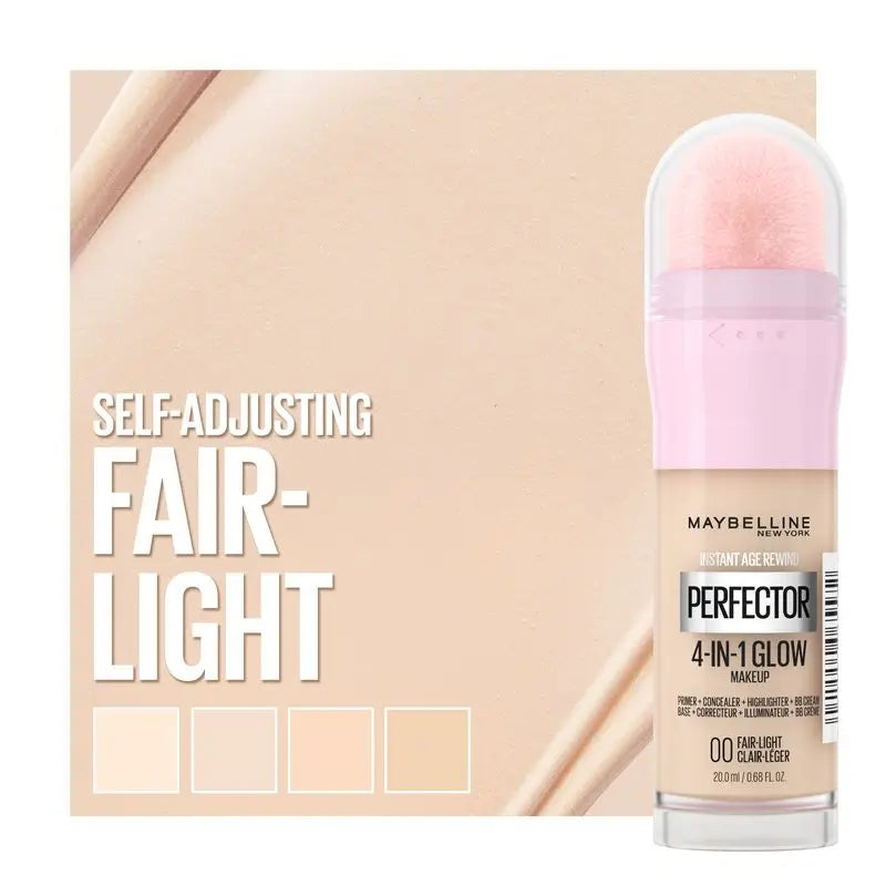 Maybelline New York Instant Perfector Glow 4 v 1, rozjasňovač, ktorý môžete používať podľa vlastnej voľby, odtieň 00 Fair Light