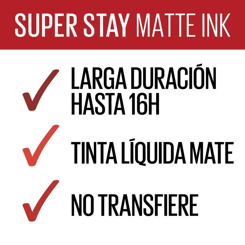 Maybelline New York Superstay Matte Ink, tekutá rúž, odtieň 340 Exhilarator