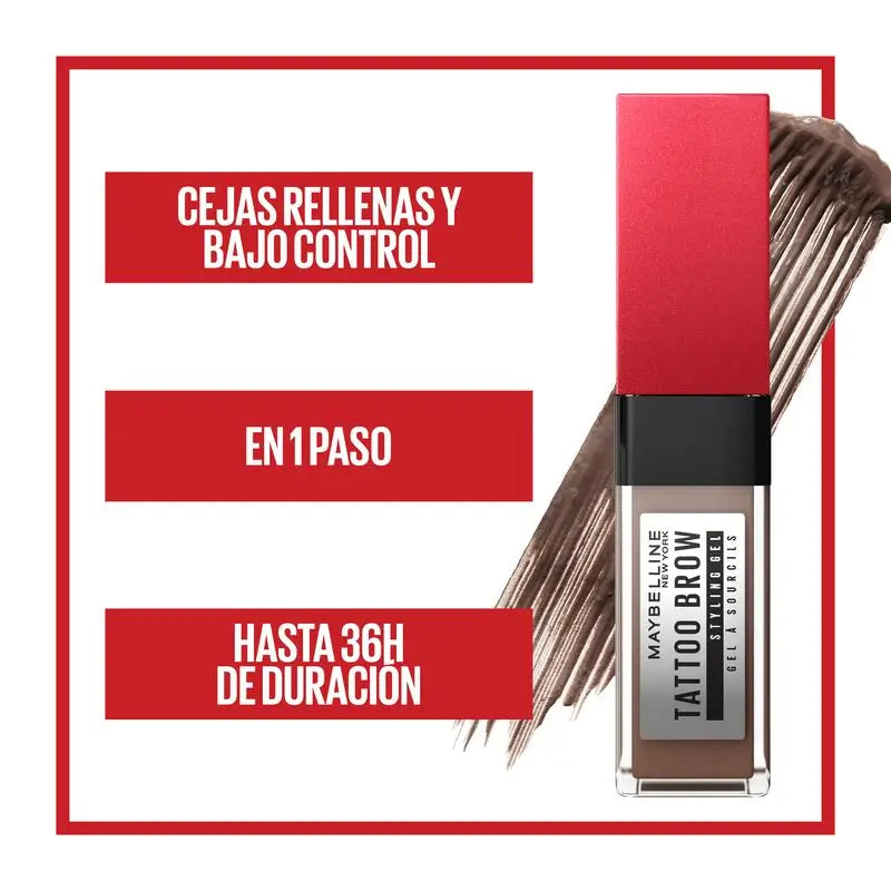 Maybelline New York Tattoo Brow Gel na vyplnenie obočia, odtieň 250 Blonde