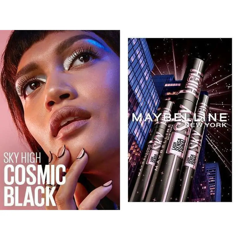 Maybelline New York Lash Sensational Sky High Cosmic: Riasenka, dĺžka a objem, ultra čierna