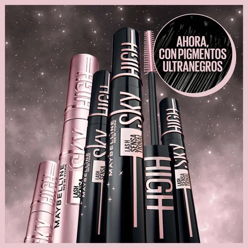 Maybelline New York Lash Sensational Sky High Cosmic: Riasenka, dĺžka a objem, ultra čierna