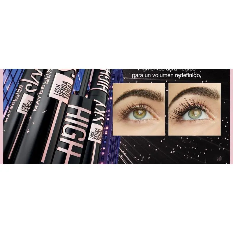 Maybelline New York Lash Sensational Sky High Cosmic: Riasenka, dĺžka a objem, ultra čierna