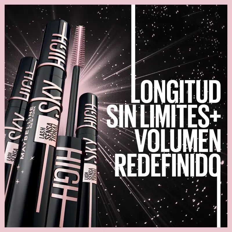 Maybelline New York Lash Sensational Sky High Cosmic: Riasenka, dĺžka a objem, ultra čierna