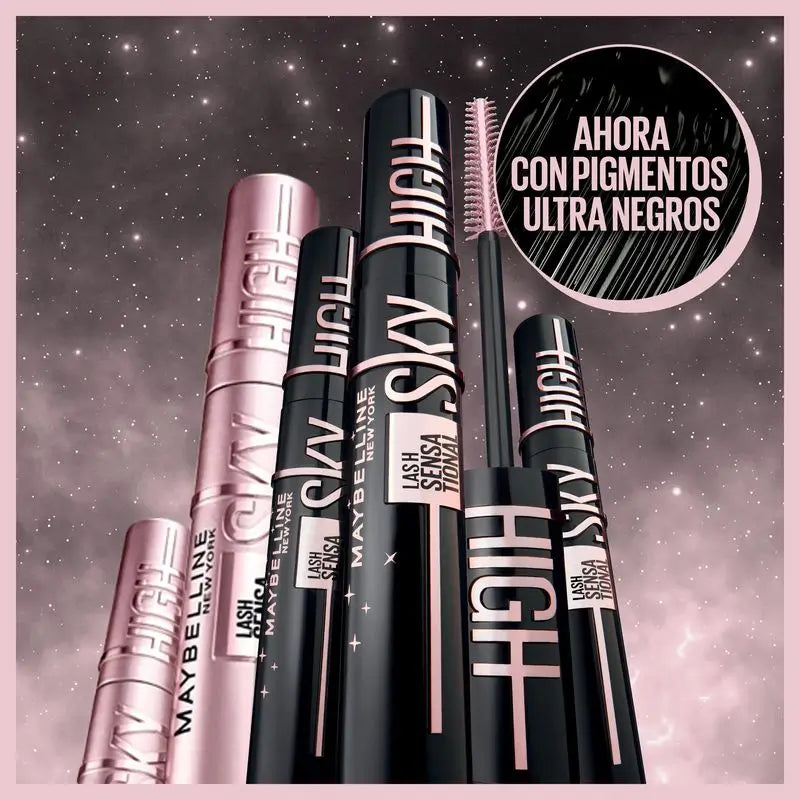 Maybelline New York Lash Sensational Sky High Cosmic: Riasenka, dĺžka a objem, ultra čierna