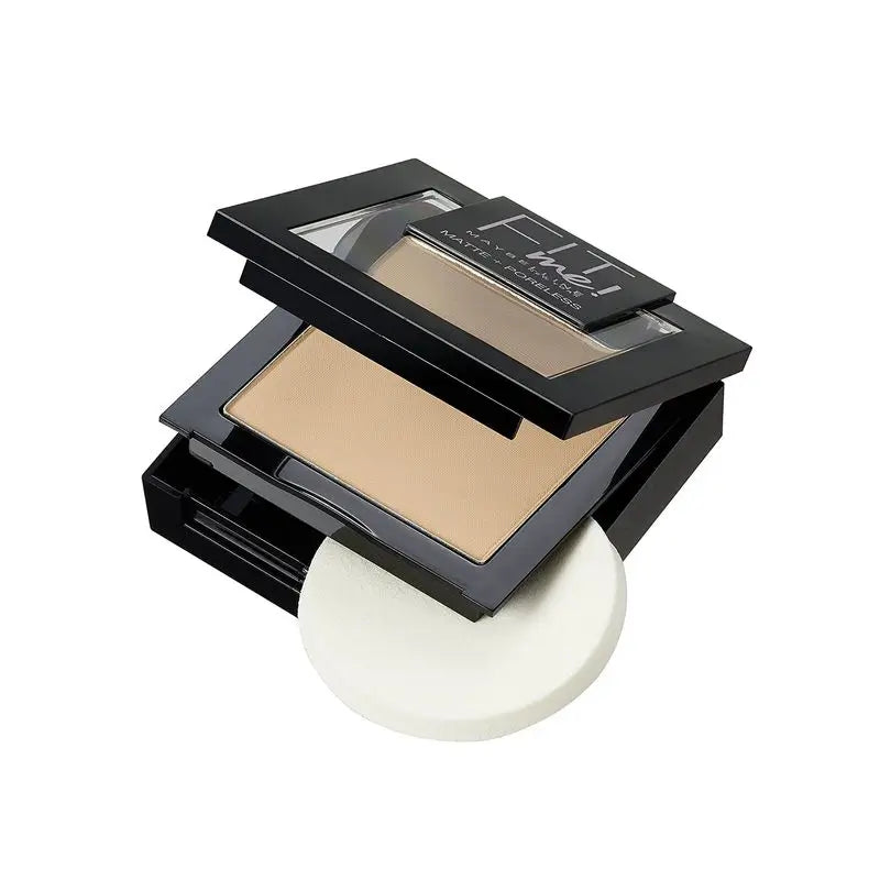 Maybelline New York Matujúci púder Fit Me Mate s efektom zúženia pórov, odtieň 120 Classic Ivory, pre svetlú pleť. – 9 g