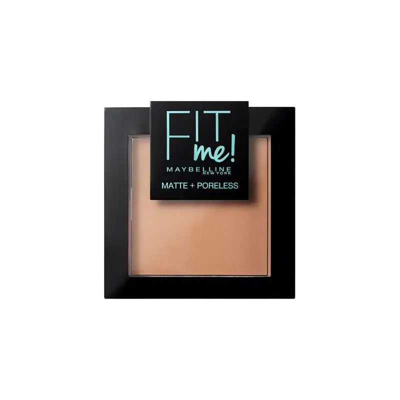Maybelline New York Matujúci púder Fit Me Mate s efektom zúženia pórov, odtieň 250 Sun Beige, pre stredne tmavú pleť. – 9 g