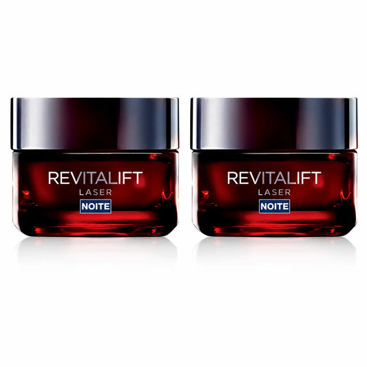 L'Oreal Paris Revitalift Laser – nočný krém proti starnutiu s trojitou účinnosťou, proti vráskam a s komplexnou korekciou, 50 ml, balenie po 2 ks