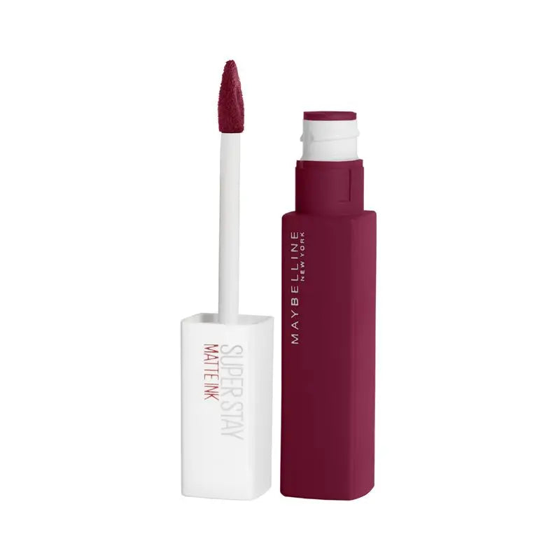 Maybelline New York Superstay Matte Ink – matná rúž s dlhotrvajúcim účinkom, odtieň 115 Founder, farba víno