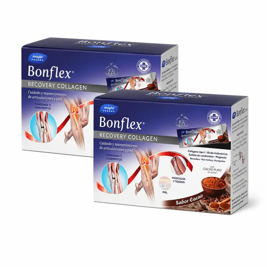 Máyla Pharma Bonflex Recovery Collagen s príchuťou kakaa, balenie 2 x 30 tyčiniek