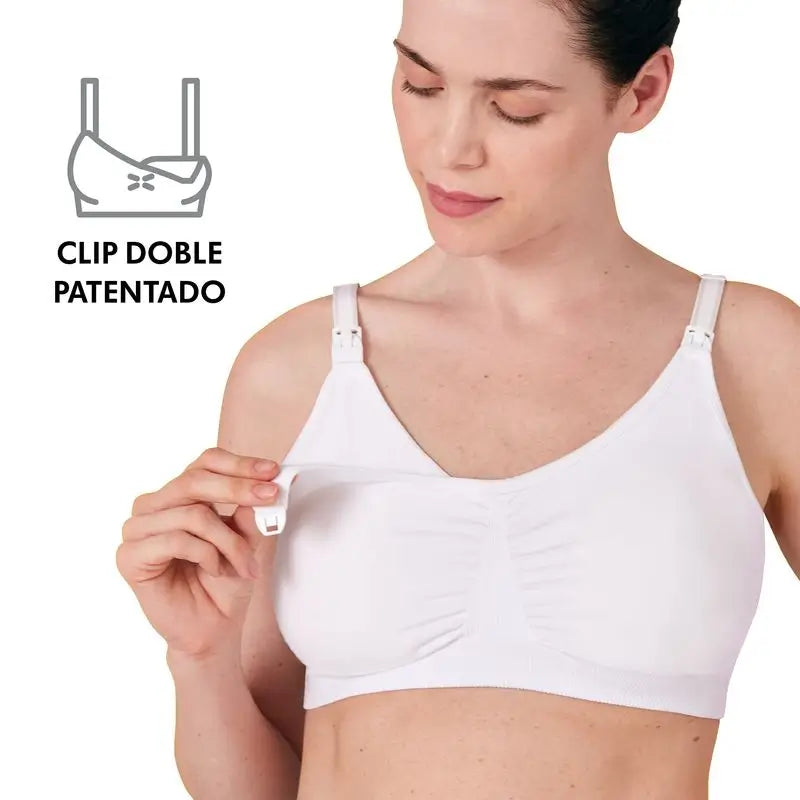 Medela Podprsenka na dojčenie a odsávanie 3 v 1 – S, biela, 1 ks