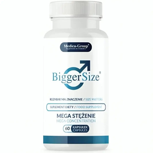 Medica Group Biggersize – prírodný doplnok stravy na posilnenie mužskej vitality a energie, 60 kapsúl
