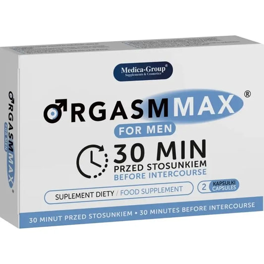 Medica Group Orgasm Max For Men – prírodný doplnok stravy na posilnenie mužskej vitality a sexuálnej výkonnosti, 2 kapsuly