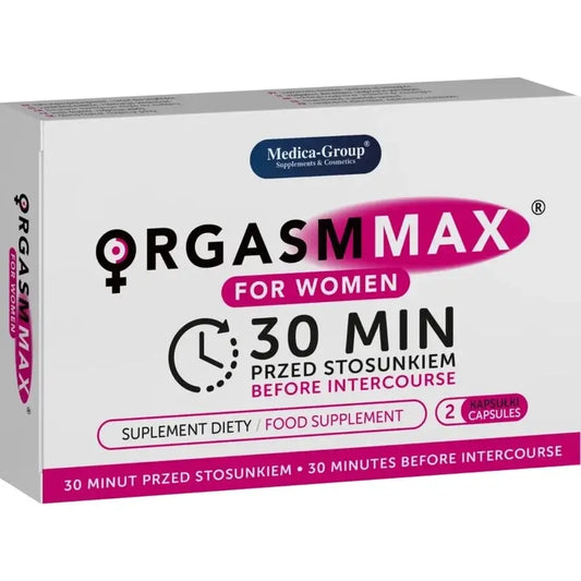 Medica Group Orgasm Max For Women – prírodné kapsuly na posilnenie ženskej vitality a intímneho uspokojenia, 2 kapsuly