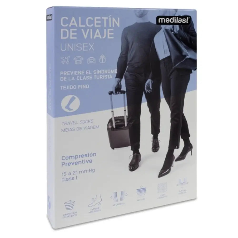 Cestovná ponožka Medilast, veľkosť S, čierna, R230