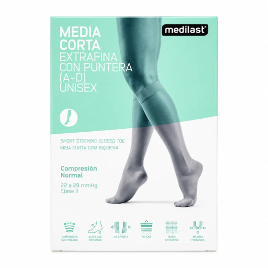 Medilast, stredne krátke, béžové, veľkosť M