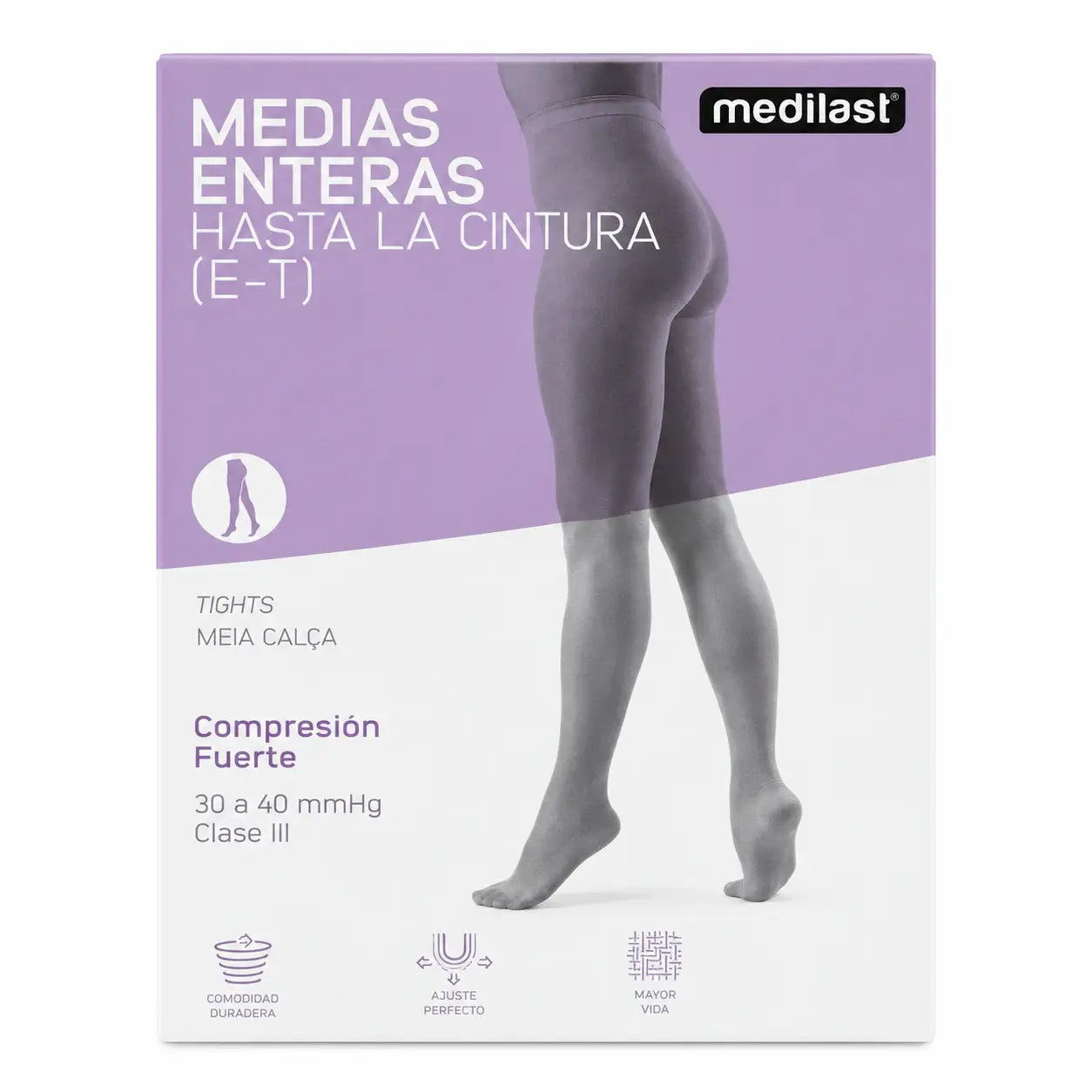 Medilast Panty Comp Strong Čierna veľkosť 3