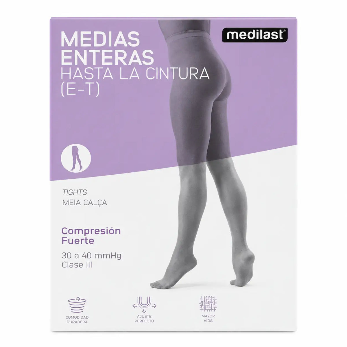 Medilast Panty Comp Strong Čierna veľkosť 3