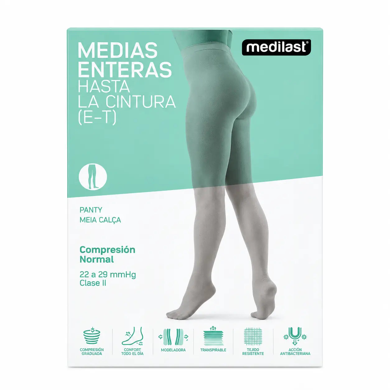 Medilast Panty Normal R/101 T/Extr Čierna