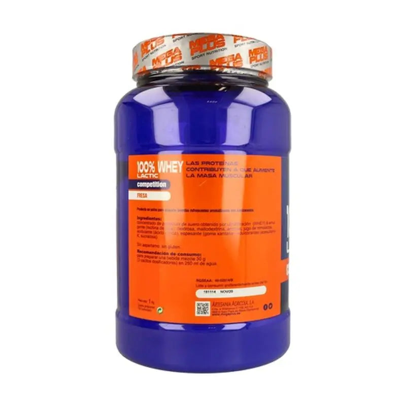 Mega Plus Whey 100 % Prot, jahoda, 500 g. 