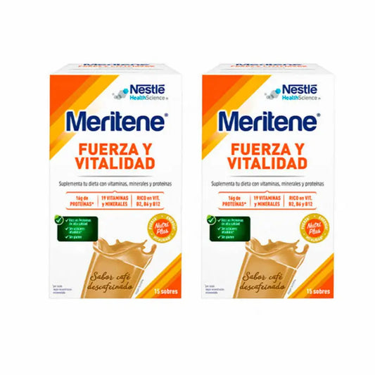 Meritene Strength & Vitality Decaffeinated Coffee Flavour Shake 2x15 Sachets, 30g