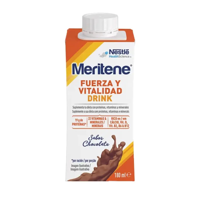 Meritene Sila a vitalita – nápoj s príchuťou čokolády, balenie 2 škatule, 6 × 180 ml