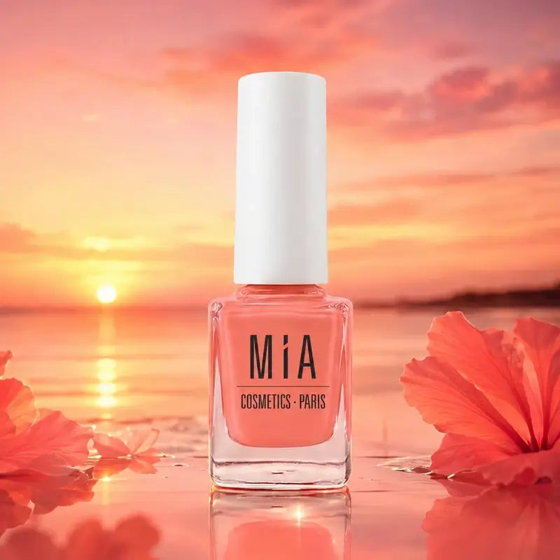 Mia Cosmetics Paris Lak na nechty Sunset Coral Radiant Glow, 11 ml