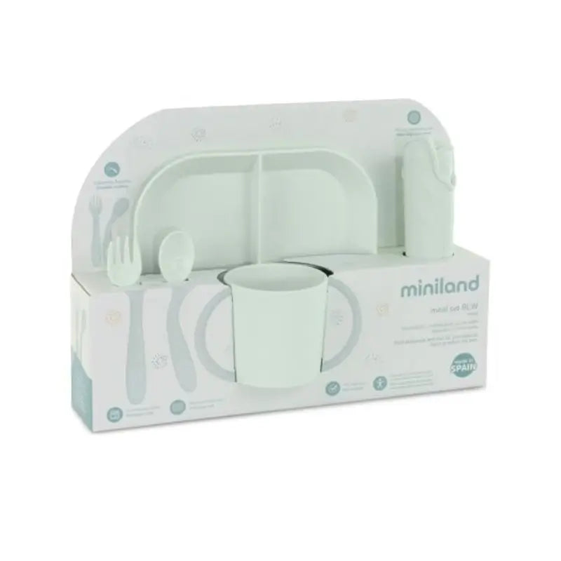 Miniland – Detská súprava riadu pre BLW Meal Mint 