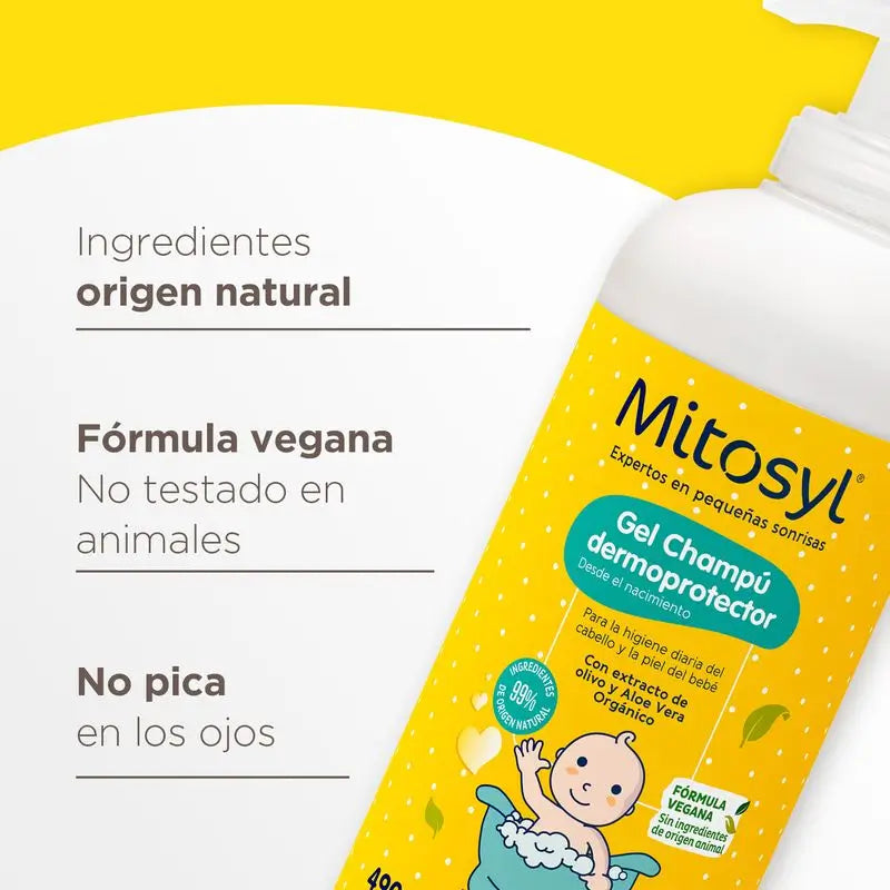 Mitosyl  Bebé  Dermoprotektívny gélový šampón, 490 ml