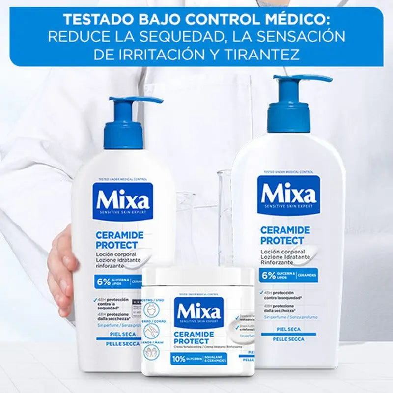 Mixa Telové mlieko Ceramide Protect pre suchú pokožku 400 ml