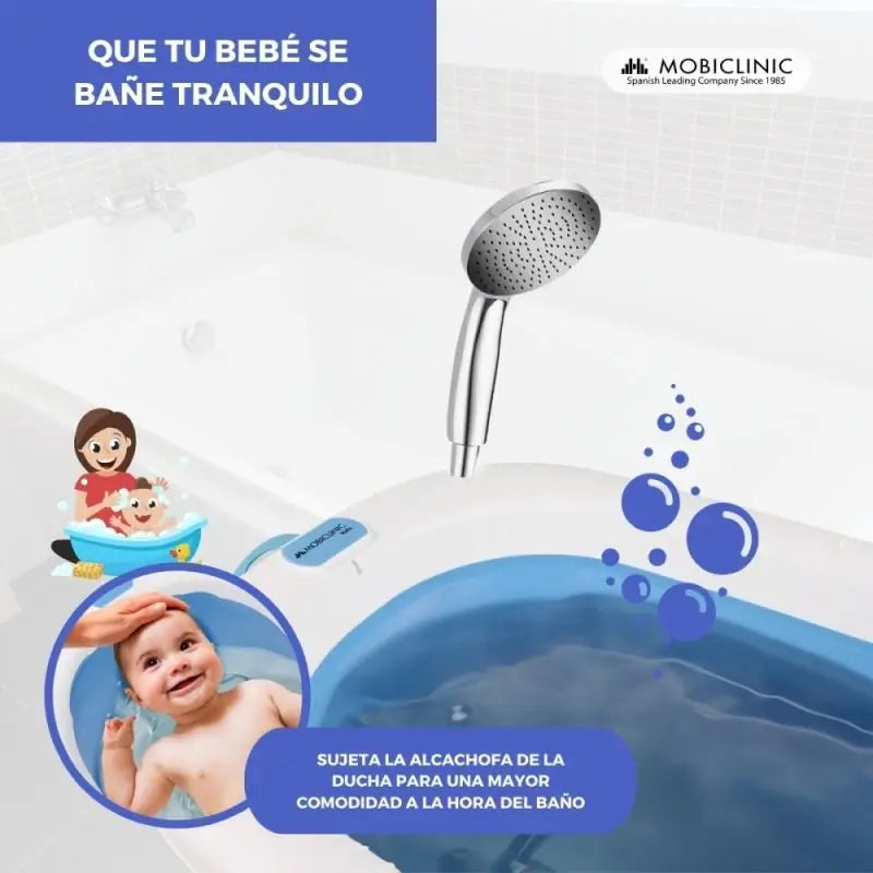 Mobiclinic Skladacia detská vaňa Bubba – modrá