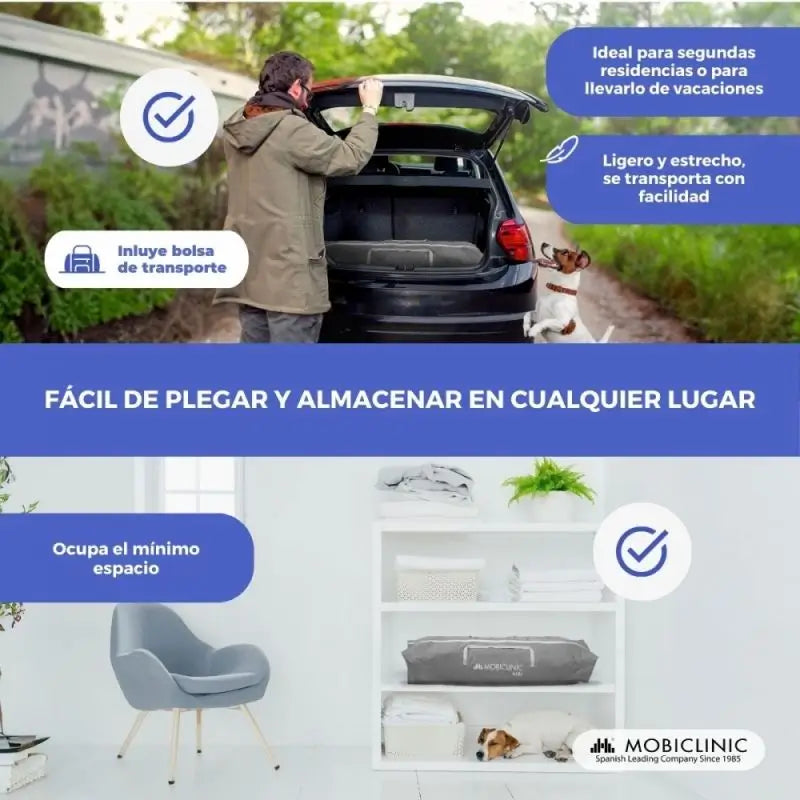Mobiclinic Skladací detský ihrisko Happyland, šedé