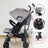 Mobiclinic Skladací kočík Elefant 15 kg, sivý