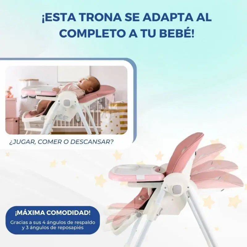 Detská stolička Mobiclinic Simba – ružová