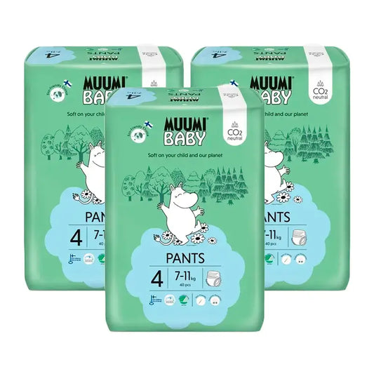 Moomin Baby Tréningové plienky, veľkosť 4, 3 x 40 kusov