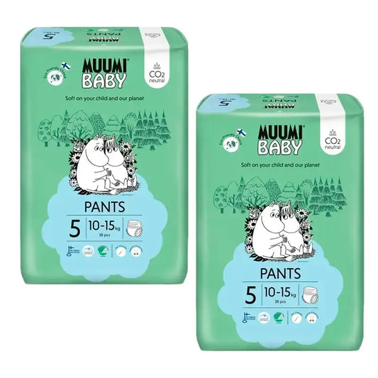 Moomin Baby Tréningové plienky, veľkosť 5, 2 x 38 kusov
