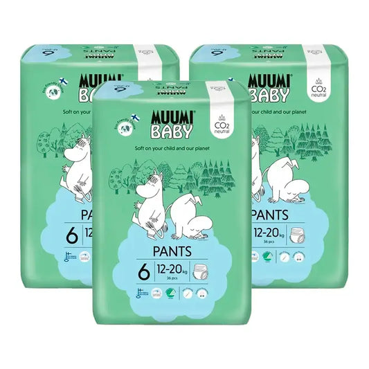 Moomin Baby Tréningové plienky, veľkosť 6, 3 x 36 kusov