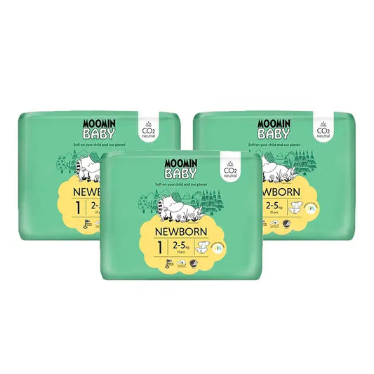 Plienky Moomin Baby, veľkosť 1, 3 x 25 kusov