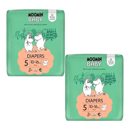 Plienky Moomin Baby, veľkosť 5, 2 x 40 kusov