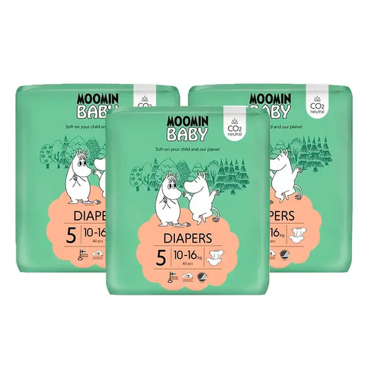 Plienky Moomin Baby, veľkosť 5, 3 x 40 kusov