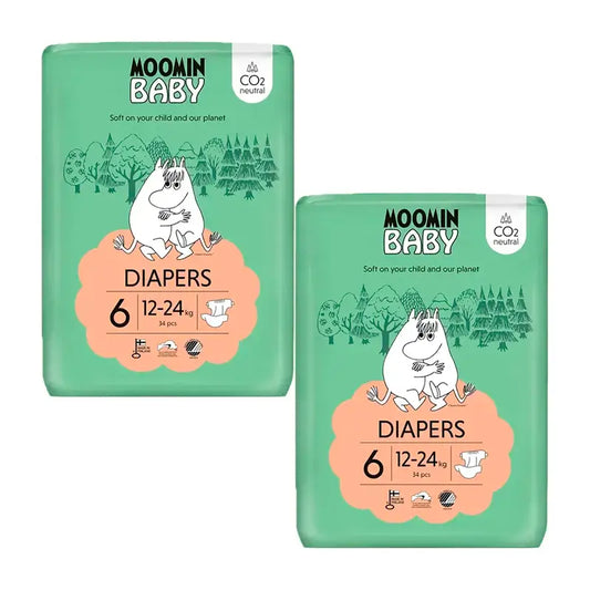 Plienky Moomin Baby, veľkosť 6, 2 x 34 kusov