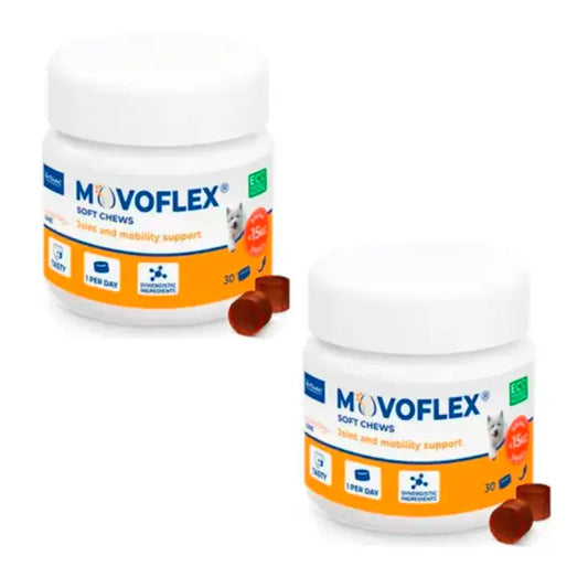 Movoflex – chondroprotektívum pre malé psy do 15 kg, balenie 2 x 30 tabliet