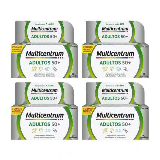 Multicentrum pre dospelých 50+ Multivitamínový doplnok stravy pre dospelých 50+ Balenie 4 x 90 tabliet