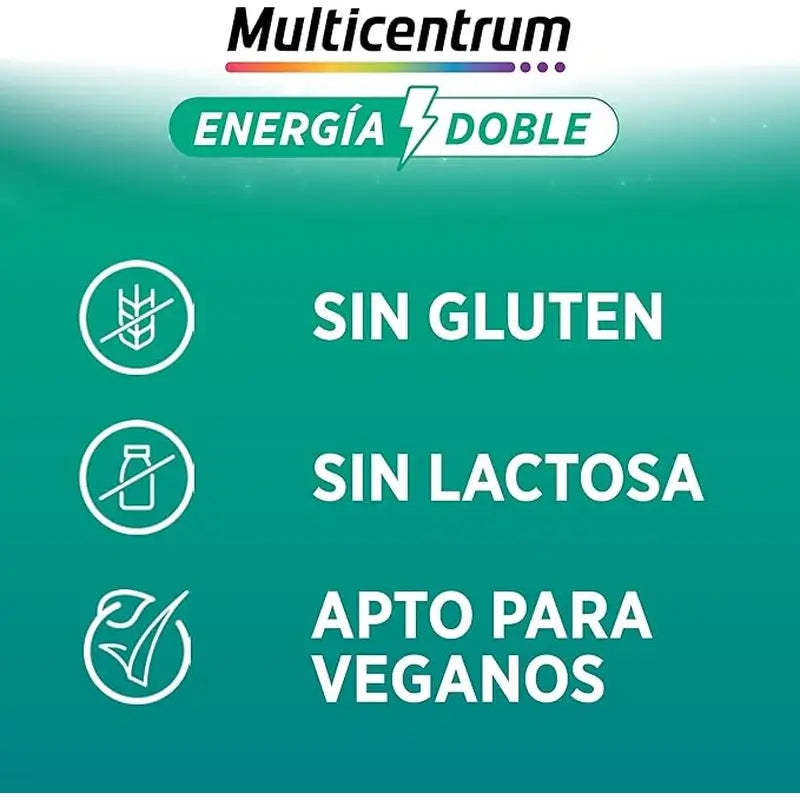 Multicentrum Energía Doble – multivitamínový doplnok stravy, 20 tabliet