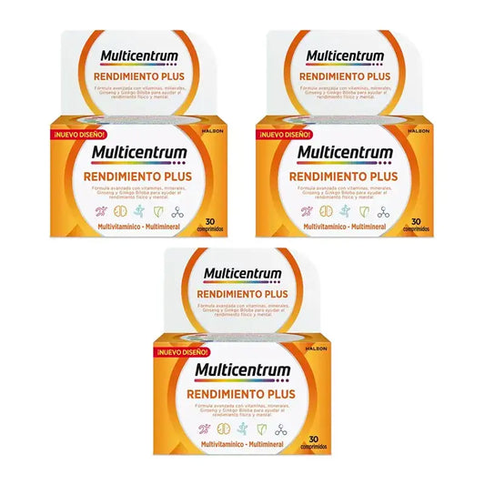 Multicentrum Rendimiento Plus – multivitamínové balenie 3 x 30 tabliet